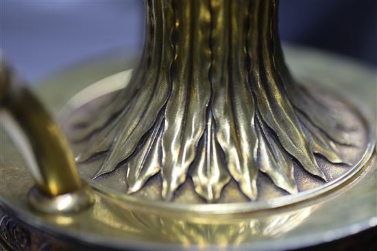 A George III silver-gilt four-light candelabrum, Digby Scott & Benjamin Smith, London 1806
